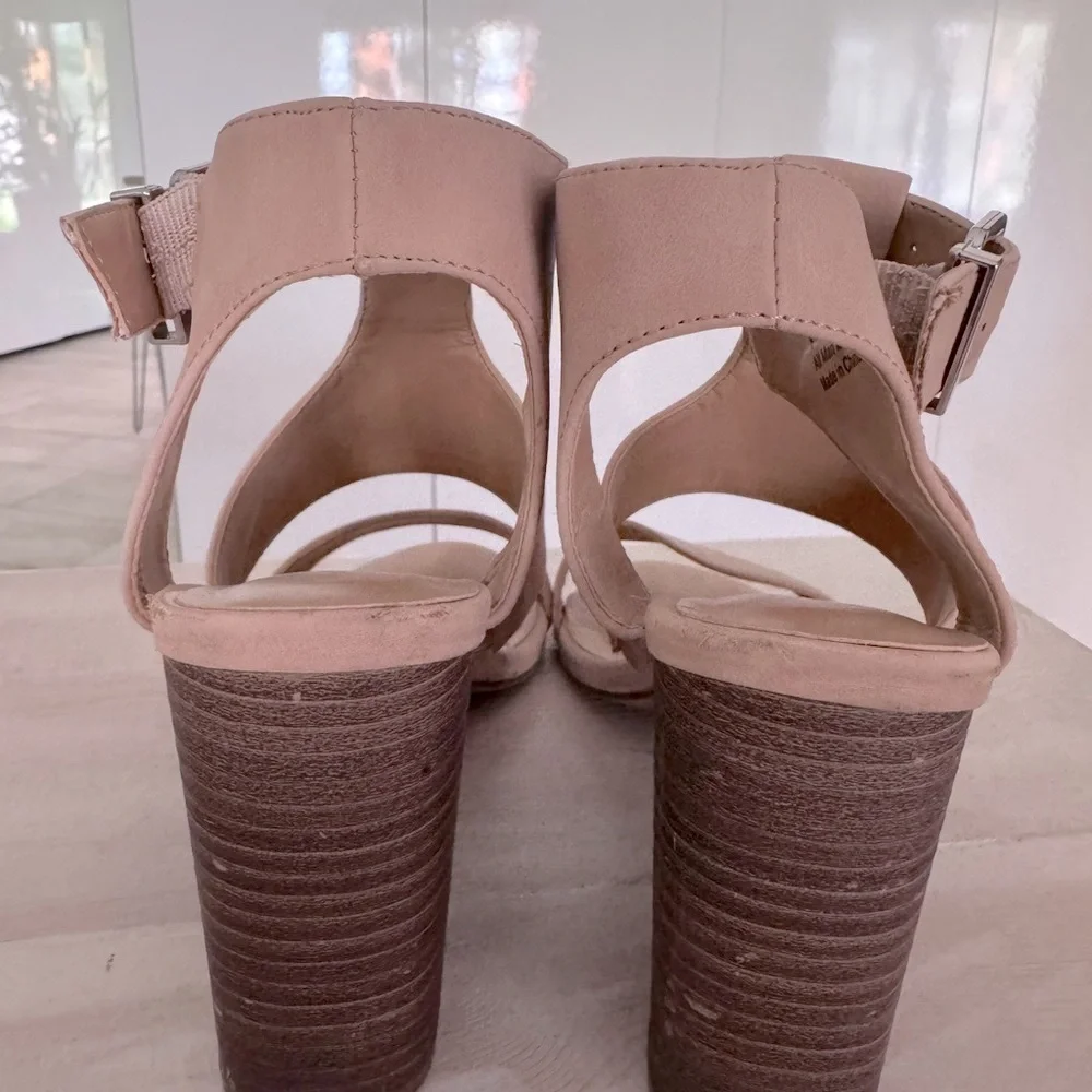 Express Heeled Sandals with Chunky Block Heel